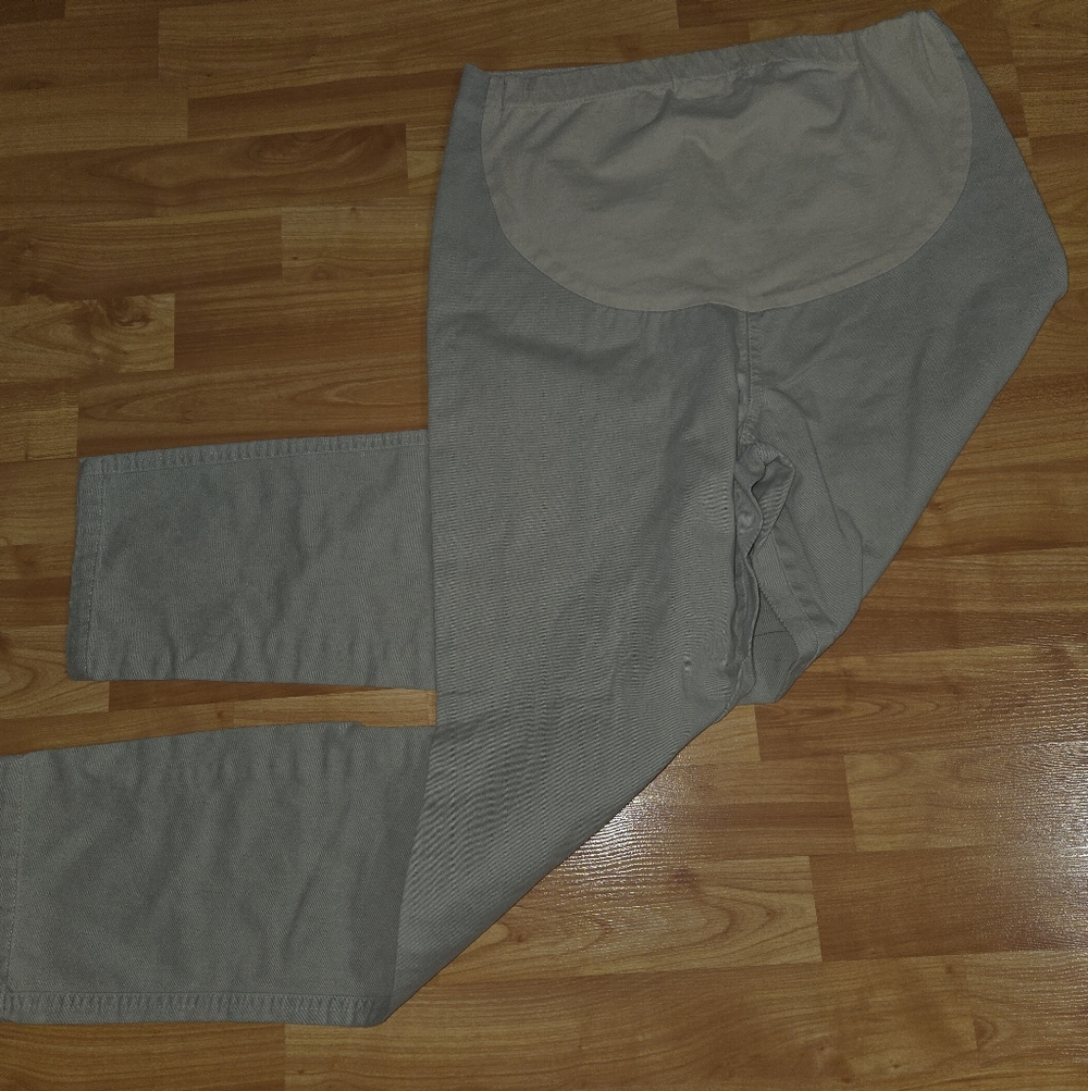 Vintage Meg Lauren Sport Maternity Overbump Panel Pants Sz M Adjustable Waist